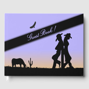 Evening Western Guest Book
