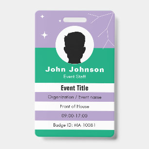 Event badge data