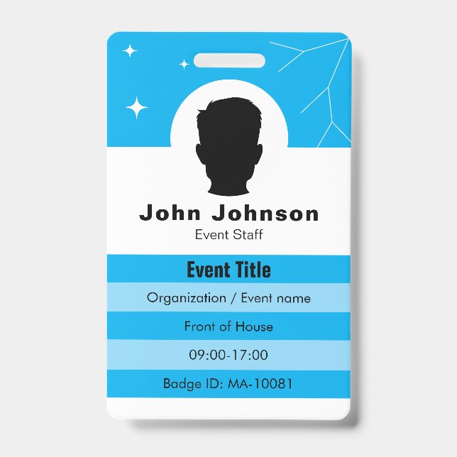 Event badge is customizable (Front)