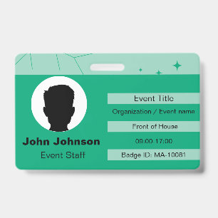 Event badge is customizable.