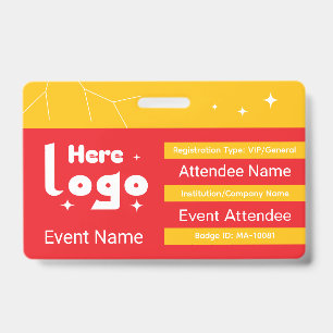 Event Badge Template