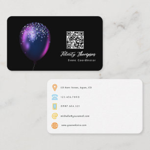 Event Coordinator QR Code Business Card