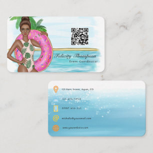 Event Coordinator QR Code Business Card