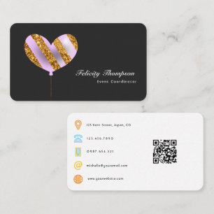 Event Coordinator QR Code Business Card