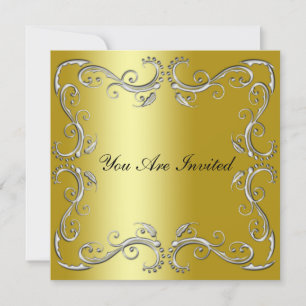 Event Corporate  Any Occasion Invitation Gold