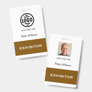 Event Exhibitor Photo ID Badge Pass