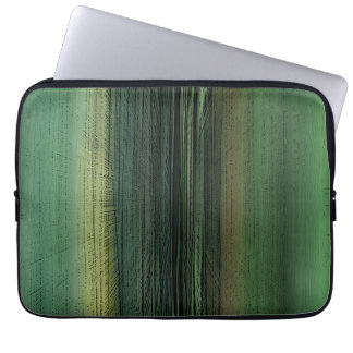 Event Horizon 6711 - Green Abstract Art Laptop Sleeve