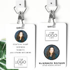 Event ID Customized Lanyard Name Tag With Photo