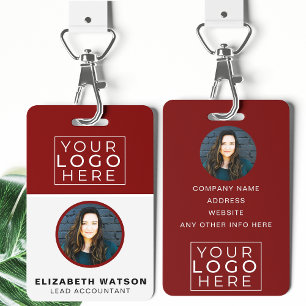 Event ID Customized Lanyard Name Tag With Photo Badge