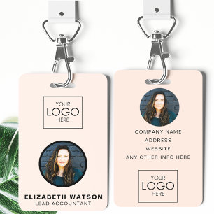Event ID Customized Lanyard Name Tag With Photo Badge
