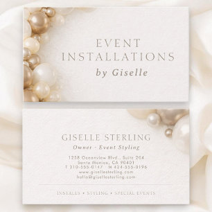Event Installations Party Decorating Business Card