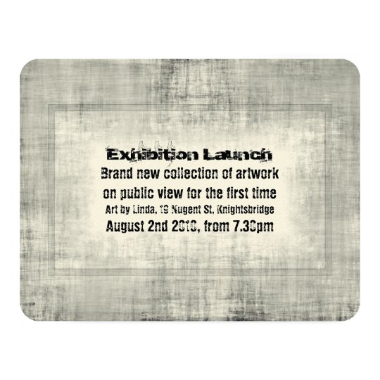 Event Invitation Exhibition Art Launch Promotion