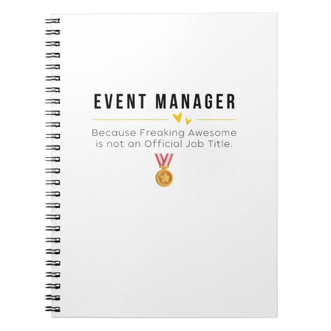 Event Manager Notebook (Front)