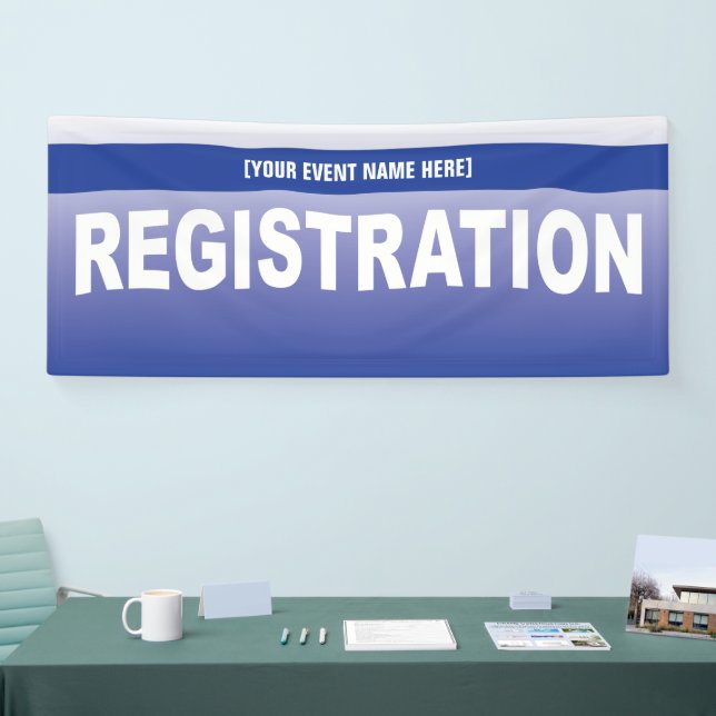 Event or Conference Registration Table Banner (Tradeshow)