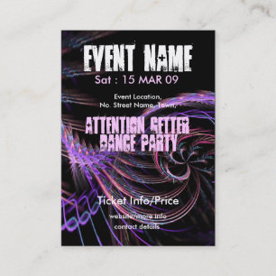 EVENT PARTY miniFLYER #007 Business Card