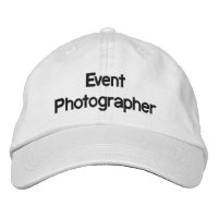 Event Photographer Embroidered Hat