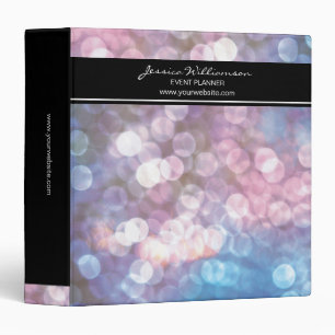 Event Planner • bokeh, sparkle lights, trendy Binder