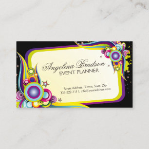 Event Planner Colourful Graphic Design Card