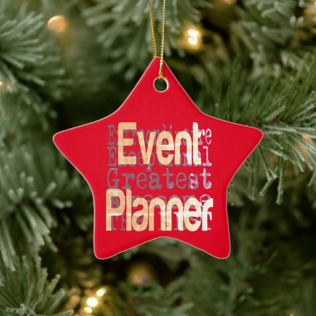 Event Planner Extraordinaire Ceramic Ornament (Tree)