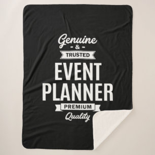 Event Planner Job Title Gift Sherpa Blanket