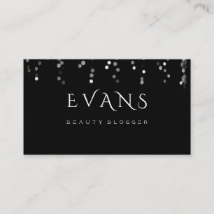 Event Planner Makeup Artist Silver Grey Light Appointment Card