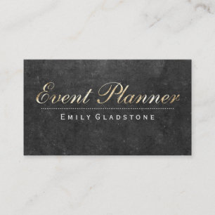 Event Planner Slate Business Card