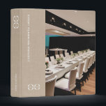 Event Planning Binder Custom Logo Name<br><div class="desc">Stay organized and impress your clients with this personalized event planning binder featuring your logo and custom text on the spine. The elegant beige linen design with a banner on the front is perfect for showcasing your company name and project details. The binder includes a template photo that can be...</div>