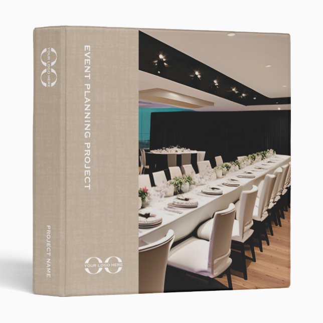 Event Planning Binder Custom Logo Name (Front/Spine)