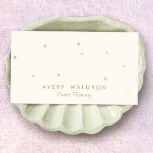 Event Planning Whimsical Stars  Business Card