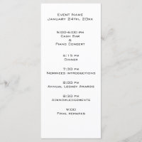 Event program template