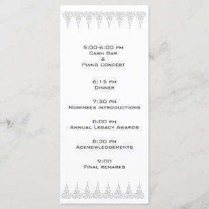 Event program template - Customized