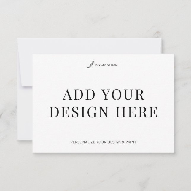 Event Response Card Printing 3.5x5" Custom RSVP (Front)