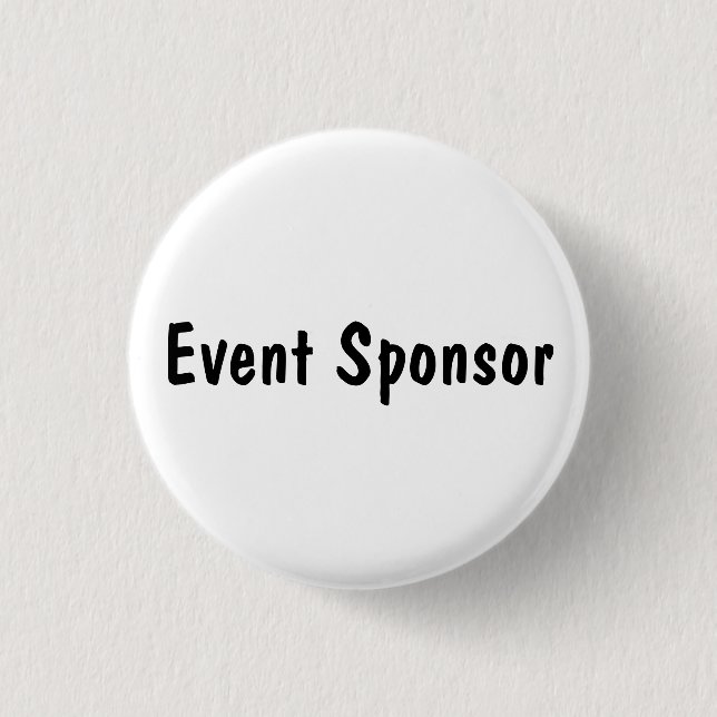 Event Sponsor 1 Inch Round Button (Front)