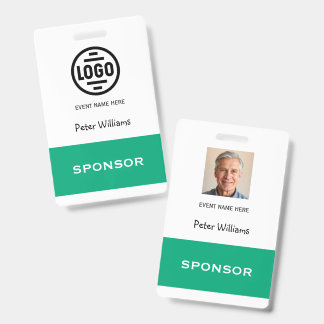 Event Sponsor Photo ID Badge Pass