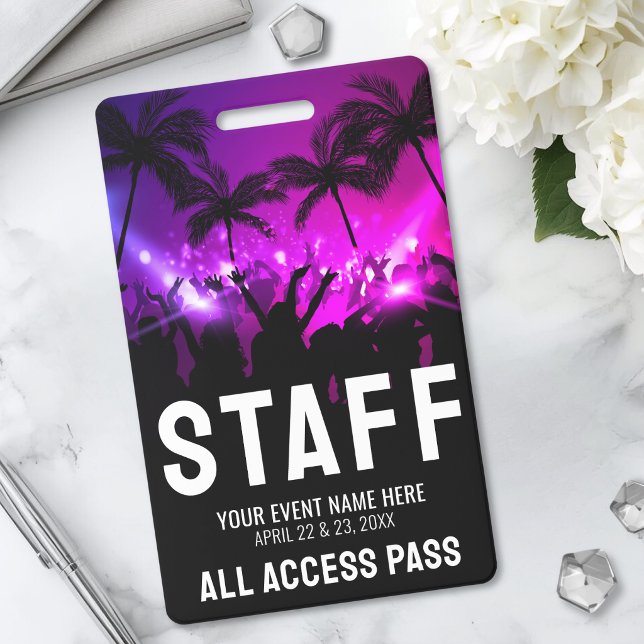 Event Staff Backstage Pass Badge (Event Staff Backstage Pass Badge)