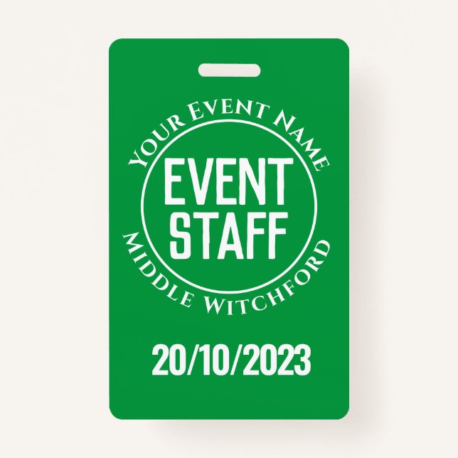 Event Staff Badge (Front)