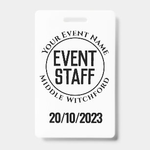 Event Staff Badge