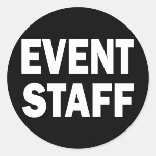 EVENT STAFF CLASSIC ROUND STICKER