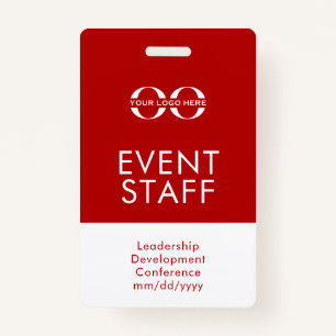 Event Staff ID Badge