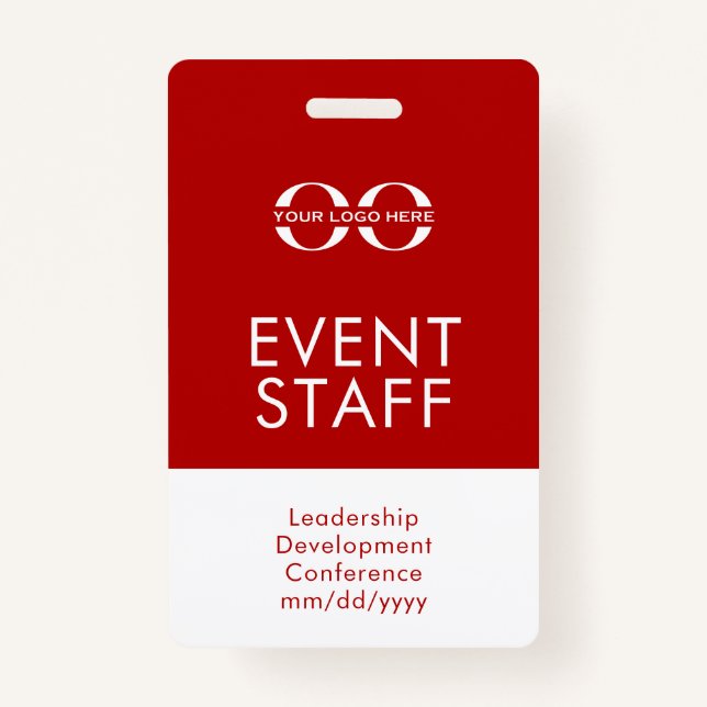Event Staff ID Badge (Front)