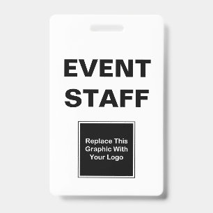 Event Staff ID Two Image Design Badge