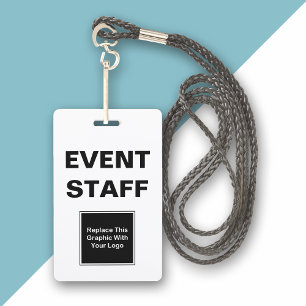 Event Staff ID Two Side Design Badge