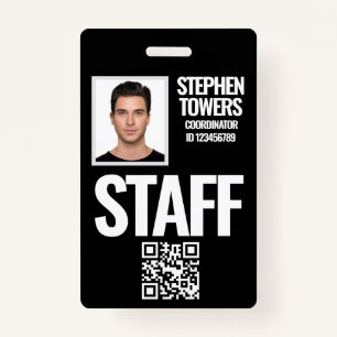 Event Staff Personal Photo ID Badge