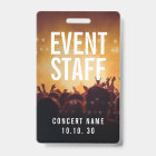 Event Staff Photo Custom Name Concert