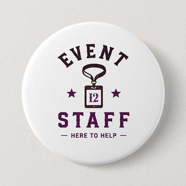 🎪 Event Staff Professional Team 🎪 3 Inch Round Button (Front)