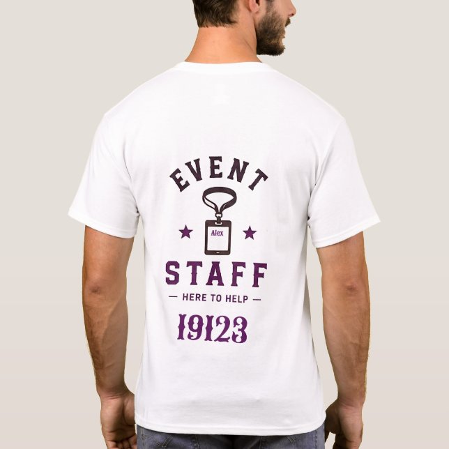 🎪 Event Staff Professional Team 🎪 T-Shirt (Back)