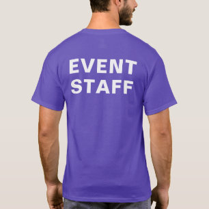 Event staff - Purple, easy to read T-Shirt