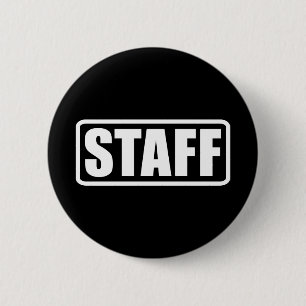 Event Staff Security Crew Gear 2 Inch Round Button