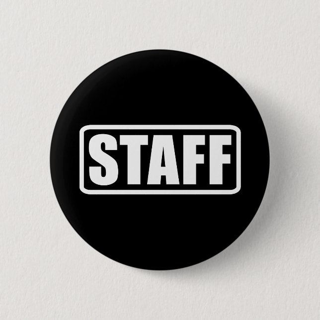 Event Staff Security Crew Gear 2 Inch Round Button (Front)