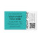 Event Ticket | Teal Minimal QR Code Concert Ticket